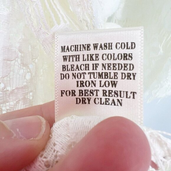 NWT Loveriche White Eyelash Lace Pom Pom Boho Cardigan Topper Small Festival - Picture 5 of 6